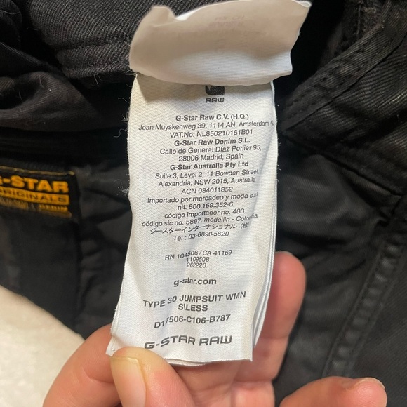 G-STAR Lynn Type 30 Jumpsuit black Size S - Picture 11 of 16